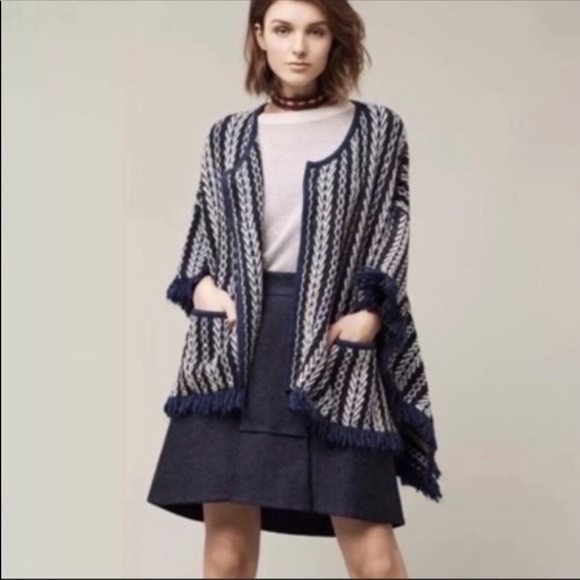 Anthropologie Sleeping On Snow Poncho - Picture 2 of 8